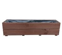KENA D-27 - Vaso per piante in legno, per giardino e terrazza, già montato (palissandro, 90 cm)
