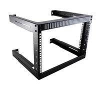 Kenable Assured - Rack per server a telaio aperto da 48 cm, montaggio a parete, rack per apparecchiature di rete e AV 2U, 4U, 6U con guide di profondità regolabili da 300 a 500 mm, in acciaio