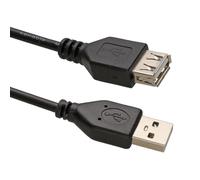 kenable Cavo di Prolunga USB 2.0 Alta Velocità A Maschio a Femmina Nero 0,25 m [0,25 metri/25cm]