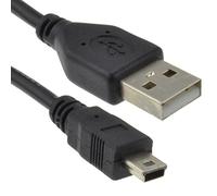 kenable Cavo USB 2.0 A Maschio a Mini-B 5 Pin per Fotocamere Digitali e Dispositivi, Trasferimento Dati e Ricarica, Schermato 24AWG Hi-Speed, Nero 2 m [2 metri/2m]