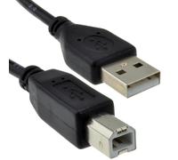 kenable Cavo USB 2.0 Alta Velocità A Maschio a B Maschio per Stampante Scanner 24AWG Schermato Nero 0,5 m [0,5 metri/50cm]