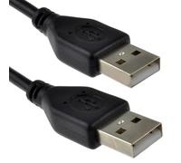 kenable Cavo USB 2.0 Maschio A a Maschio A Alta Velocità 24AWG Schermato per Hard Disk Esterni e Periferiche Nero 0,5m 50cm