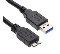kenable Cavo USB 3.0 SuperSpeed Tipo A Maschio a Micro B 10 Pin Maschio Nero 0,15m