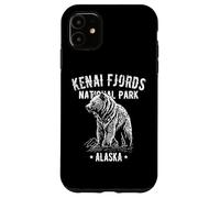 Kenai Fjords National Park Alaska USA Bear Design vintage Custodia per iPhone 11