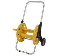 KENANLAN Carrello per Tubi da Giardino del Tubo in Alluminio, Supporto per Tubi D'acqua con Protezioni Non Slip in Gomma, Facile da Usare e Conservare il Carrello per il Tubo Flessibile
