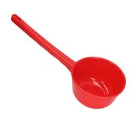 KENANLAN Cucchiaio da acqua in plastica spessa con lungo, secchio d'acqua agricolo di grande capacità per giardino, bagno e cucina (rosso)