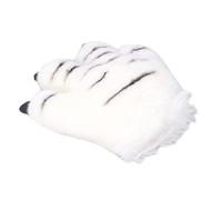 KENANLAN Cutili da Peluche per Artiglia di Tigre per Bambini, di Animali Morbidi e Resistenti con Tessuto Adatto Alla Pelle, Ottimo per Halloween e Natale (Bianco)