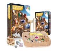 KENANLAN Educatioanl, Minerali che scavano il Giocattolo Set con 15 Pietre Preziose, Bambini