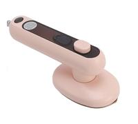 KENANLAN Ferro a vapore da viaggio, mini macchina da stiro portatile con pannello TI, serbatoio dell'acqua da 60 ml, riscaldamento rapido per casa e viaggi, uso bagnato e asciutto (spina europea)