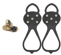 KENANLAN Gripper Spikes, Scarpe Spikes Grips Ramponi (Codice M Nero (35-41)