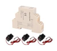 KENANLAN Intelligente Wifi, Telecomando APP Trifase con 3 Sensori di Corrente 100A, Visualizzazione dei Dati in Tempo Reale per Casa, Scuola, Fabbrica