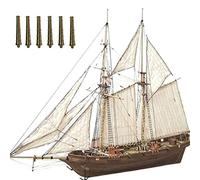 KENANLAN Kit di Costruzione del Modello di Nave in Legno, Kit Modello di Barca a Vela in Legno Decorazione del Modello di Casa Fai-da-Te Barca per Collezione, Mostra Didattica - Facile da Montare(B)