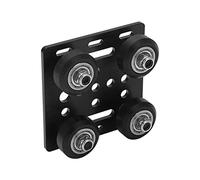 KENANLAN Kit Versione Portico in Alluminio Serie 2020, Mini Piastra a V Design Silenzioso e Liscio per Macchina utensile CNC, Kit Puleggia in Lega di Alluminio con