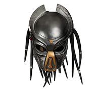 KENANLAN Maschera da predatore, maschera per Halloween, maschera da predatore con rabbragi, accessori per costume in lattice naturale, copertura completa per la testa, per Halloween e cosplay