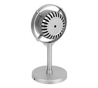 KENANLAN Puntello per microfono in stile retrò, modello in plastica stile vintage per fotografia e palcoscenico, design classico, microfono leggero per giocare a fingere (argento)
