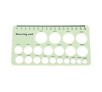KENANLAN Rigno della Flangia Al Seno, Sovrano Silicone di Misurazione del Capezzolo, Strumento di Misurazione della Flangia delle Pompa (Verde chiaro)
