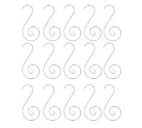 KENANLAN Set di Ganci a S in Acciaio Inossidabile da 600 Pezzi per Ornamento Decorativo Natalizio, Antiruggine, Adatti All'arredamento della Tua Stanza o per L'uso di Routine (Argento)