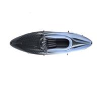KENANLAN Set di kayak gonfiabile, materiale PVC addensato, resistente ai raggi UV, per la pesca, portatile con pompa a mano, leggero e durevole (blu)
