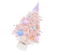 KENANLAN Splendidamente progettato in Macaron Color Christmas Tree Music Box, scatola musicale rotante e mini albero di Natale con effetti unici per amici di famiglia