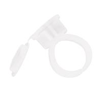 KENANLAN Supporto per colla per sopracciglia semipermanente, anelli regolabili per microblading, 50 contenitori per inchiostro e colla per sopracciglia con coperchio per prevenzione del deflusso del