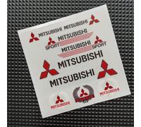 KENANS Adesivo con Logo per Auto per Mitsubishi ASX Colt Turbo Eclipse Cross Outlander Pajero Shogun, Adesivi con Emblema Segno Badge Adesivo Accessori Auto,A