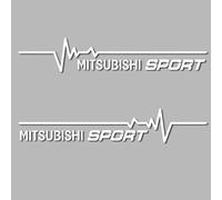 KENANS Adesivo con Logo per Auto per Mitsubishi Pajero, Adesivi con Emblema Segno Badge Adesivo Accessori Auto,White