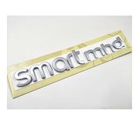 KENANS Adesivo per Auto, Emblema per Smart MHD, Argento