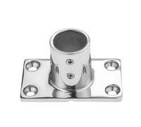 KENBT 1 pz 1" 25mm Tubo Tubo Base Rettangolare Yachts Acciaio Inox 90 Gradi Corrimano Raccordo Barche Accessori Fit Boat,Antiruggine