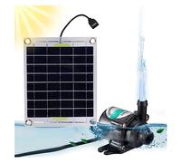 KENBT 10W Pompa Ad Acqua Solare Set 12V Idroponica Filtro Aerazione Fish Tank Rockery Acqua di Pompaggio Pompa Sommersa Fontana dello Stagno,Ecologico