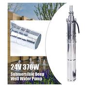 KENBT 12V 24V 48V Pompa ad Acqua Solare Pompa for Pozzi Profondi Pompa sommersa Fattoria Irrigazione agricola Pompa for Pozzi Profondi 60M Pompa dell'Acqua di Sollevamento,Ecologico(370W -24V)