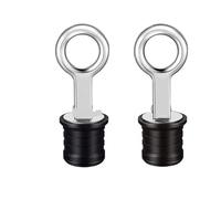 KENBT 2 Pezzi in Acciaio Inox Maniglia Tappo di Scarico in Gomma a Scatto Stretto Stile Flip Scafo pozzetto sentina Specchio di Poppa diga Accessori for Barche Marine,Antiruggine
