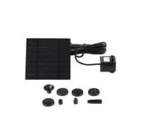 KENBT 5-1W Kit Pompa Acqua Solare Fai da Te con 9-6 ugelli fontane da Bagno for Uccelli solari for Piscina da Giardino all'aperto Fontana ad energia Solare,Ecologico(1.5W 7V)