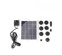 KENBT 5-1W Kit Pompa Acqua Solare Fai da Te con 9-6 ugelli fontane da Bagno for Uccelli solari for Piscina da Giardino all'aperto Fontana ad energia Solare,Ecologico(5W 5V)