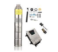 KENBT 80m Head Dc Pompe da pozzo Solare for irrigazione Pompa for Pozzi Profondi elicoidale Solare Profonda con Pompa ad Acqua Solare a Vite 24V,Ecologico