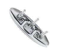 KENBT Bitte Pieghevoli for Barche, Bitte for funi di ormeggio Marine ribaltabili in Acciaio Inossidabile 316 in Acciaio Inossidabile con bulloni e Dadi,Antiruggine(5inch)