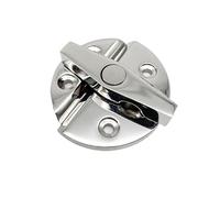 KENBT Chiusura a Scatto Rotonda con Pulsante Girevole, Serratura Girevole for Porta a Barca, Portello 'Armadio, Accessori for ferramenta,Antiruggine