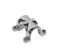 KENBT Clip for Tubi in Acciaio Inossidabile da 25 mm, Morsetto for Tubi con Fissaggio a Croce, Tipo di Base, Staffa for Tubi ispessiti a Doppio bullone,Antiruggine(25MM Mirror Polished)