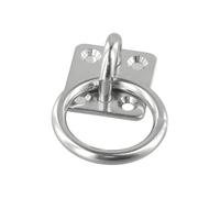 KENBT Gancio for Occhiello con Piastra Quadrata in Acciaio Inossidabile 304 con Anello Rotondo Accessori for ferramenta for Barche,Antiruggine(8mm*5pcs)