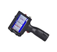 KENBT Macchina di codifica portatile Piccola stampante a getto d'inchiostro portatile da 12,7 mm Tappo di bottiglia Etichetta con logo Imballaggio 25 lingue,Forte adesione(A set of black ink)
