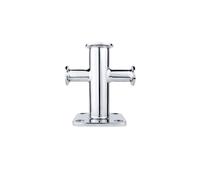 KENBT Pali di Rinforzo Incrociati in Acciaio Inossidabile for Uso Marino Bollard for Barche for Uso Marino,Antiruggine(80 * 80MM)