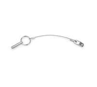 KENBT Perni Superiori a sgancio rapido con Cordino, Diametro 0,25 Pollici/6,3 mm, Lunghezza Totale 1,49 pollici/38 mm (4 Pezzi),Antiruggine