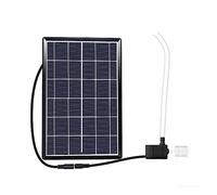 KENBT Pompa ad Acqua Solare 12V Filtro idroponico Aerazione Serbatoio di Pesce Rockery Pompaggio di Acqua Pompa sommersa Fontana for Stagno all'aperto,Ecologico(6v3w Set)