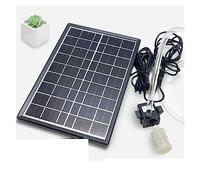 KENBT Pompa ad Acqua Solare 12V Filtro idroponico Aerazione Serbatoio di Pesce Rockery Pompaggio di Acqua Pompa sommersa Fontana for Stagno all'aperto,Ecologico(9v6w Set 12v Pump)