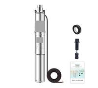 KENBT Pompa ad Acqua Solare for Pozzi sommergibili Pompa ad Acqua Solare con Controller Incorporato for Ciclo Elettrico,Ecologico(3SP2-65-D24-370BI)