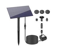 KENBT Pompa ad Acqua sommergibile a Ventosa incorporata con Fontana a energia Solare for Piscina da 1,5 W con Spugna,Ecologico