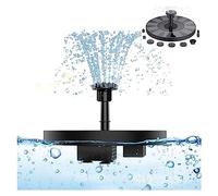 KENBT Pompa for Fontana Solare, Pompa for Fontana Solare con 6 ugelli, Pompa for Fontana ad energia Solare for Bagno di Uccelli, stagni, Giardino,Ecologico