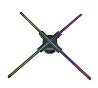 KENBT Proiettore olografico a ventaglio, 23,62" 3D Hologram Fan Video Advertising Projector Lampada for Imaging olografico Supporto Immagini e Video, Nuovo Strumento pubblicitario