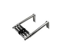 KENBT Scaletta for Barche a 3 gradini in Acciaio Inossidabile, Pieghevole, telescopica, for Piattaforma Superiore for Il Nuoto, ferramenta,Antiruggine