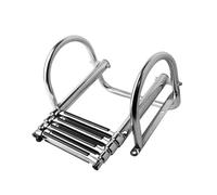 KENBT telescopica in Acciaio Inossidabile 316 for Yacht/Piscina con staffe di Montaggio,Antiruggine(Three-Section Ladder)