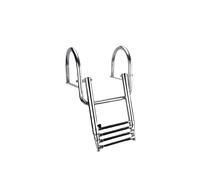 KENBT telescopica in Acciaio Inossidabile 316 for Yacht/Piscina con staffe di Montaggio,Antiruggine(Four-Section Ladder)